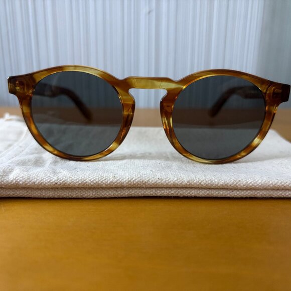 Ace & Tate "Benjamin" sunglasses in caramel Havana new w/case - Picture 6 of 7
